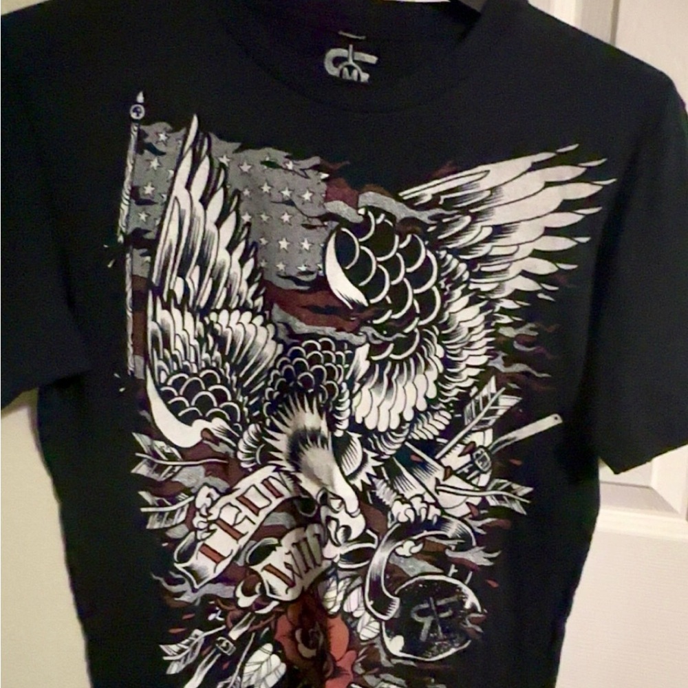 Men's Black RokFit Graphic Eagle T-Shirt
